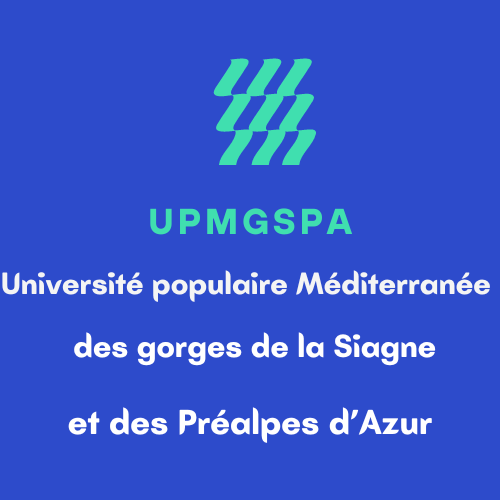 Logo de l'Université populaire Méditerranée des gorges de la Siagne et des Préalpes d'azur